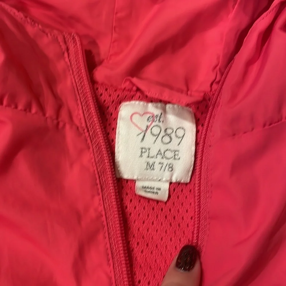 CHILDRENS place size medium girls ( small pin hole & marks on sleeves
